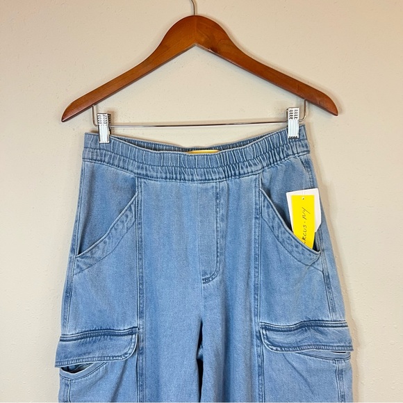 Circus by Sam Edelman Blue Parachute Wide Leg Jeans Size Small NWT - Picture 7 of 14